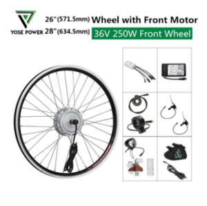 YOSE POWER 26"/27,5"/28" E-Bike Umbausatz Gebraucht Conversion Kit 365147677485