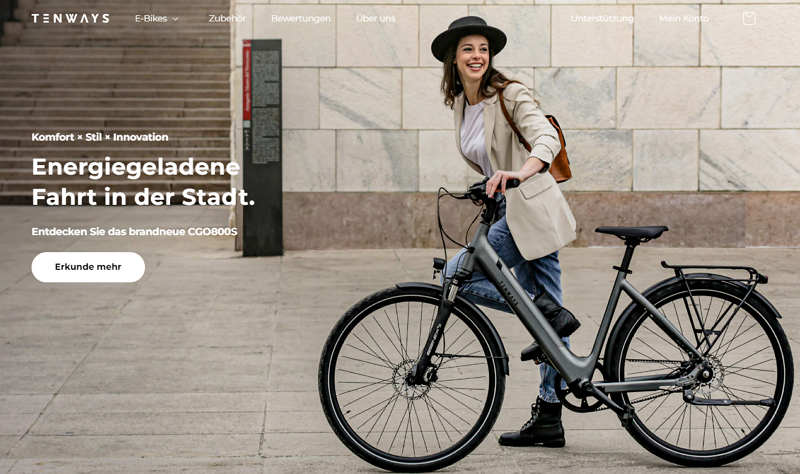 TENWAYS Fahrrad E Bike